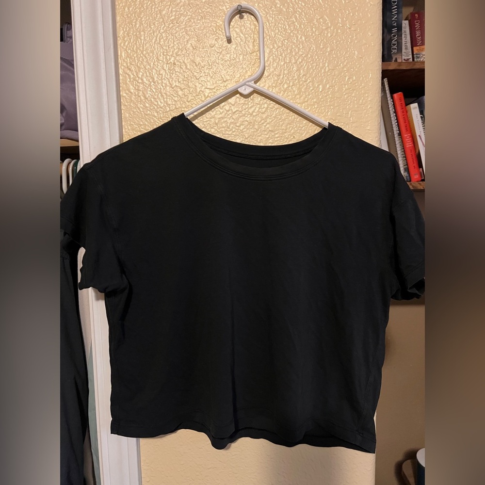 lululemon athletica Classic Black Crop Top